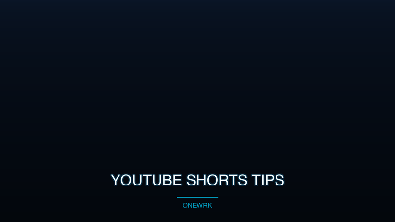 Youtube Shorts Tips