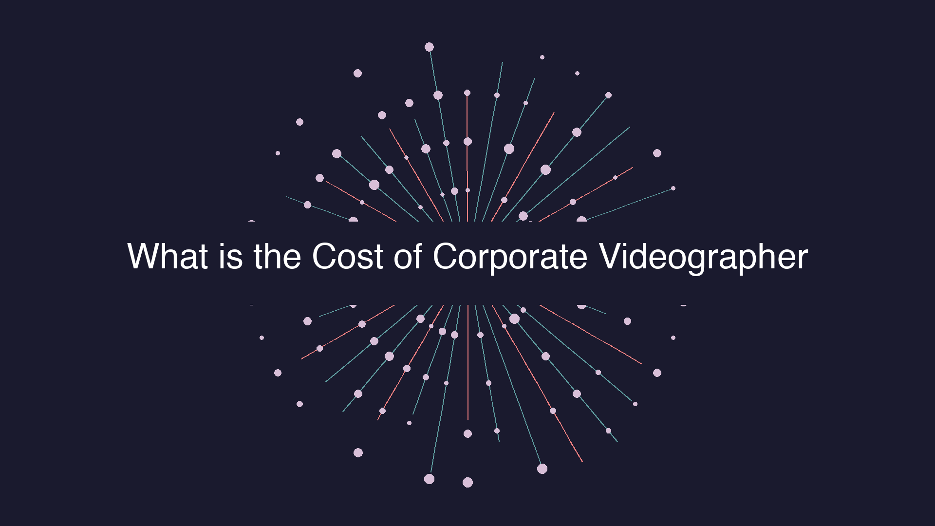What is the Cost of Corporate Videographer