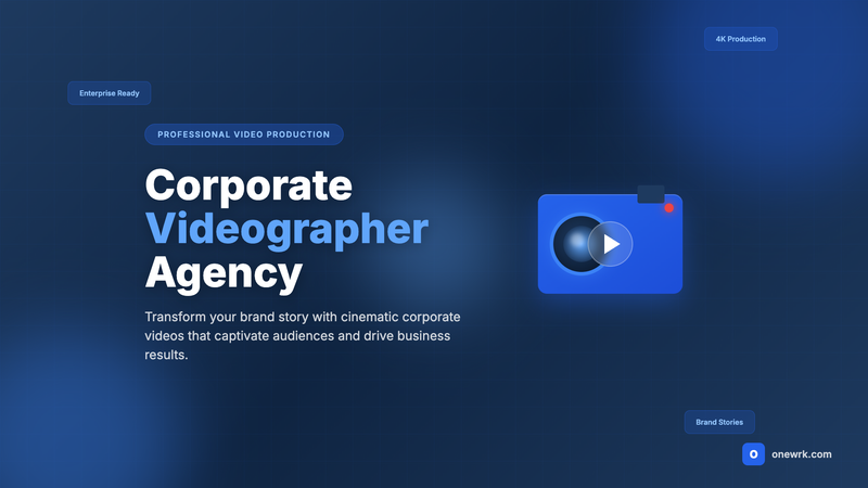Corporate Videographer Agency