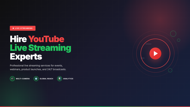 Hire YouTube Live Streaming