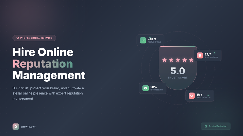 Hire Online Reputation Management