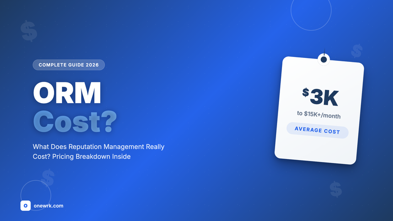 What Is The Cost Of Reputation Management Firm: Complete Guide for 2026