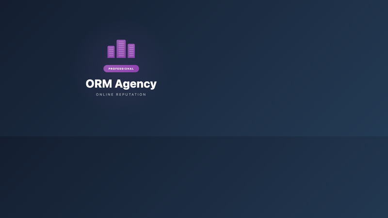 Online Reputation Management Agency