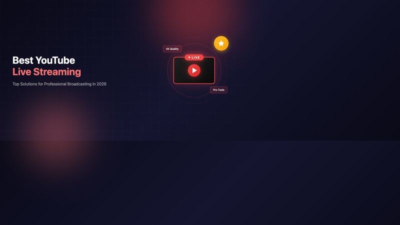 Best YouTube Live Streaming: Top Solutions for Professional Broadcasting in 2026