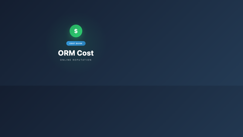 Online Reputation Management Cost