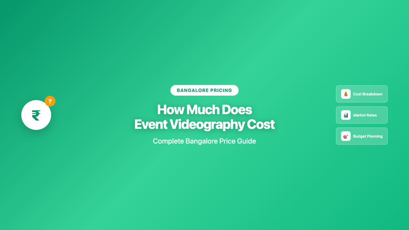 How Much Does Corporate Event Videography Cost in Bangalore
