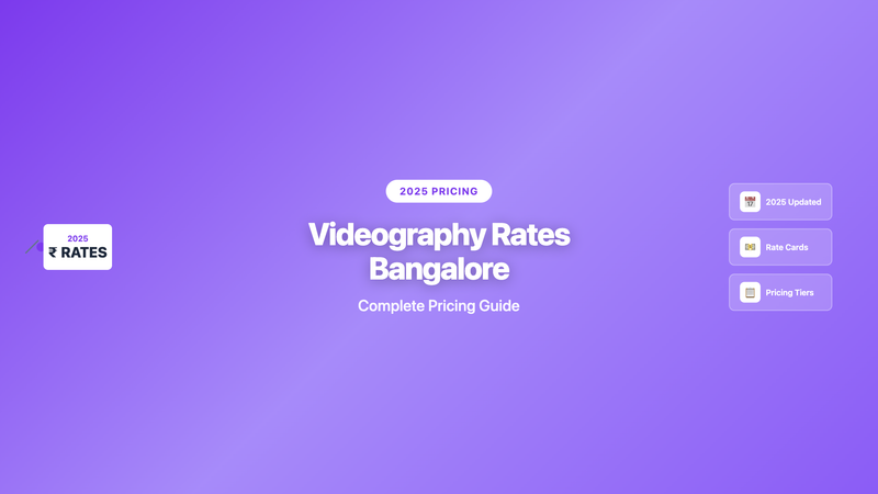 Corporate Event Videography Rates Bangalore 2025: Pricing Guide