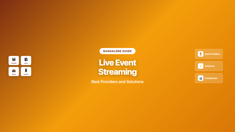 Live Event Streaming Bangalore: Best Providers and Solutions