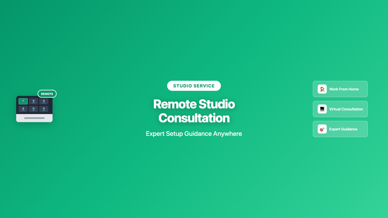 Remote Studio Setup Consultation