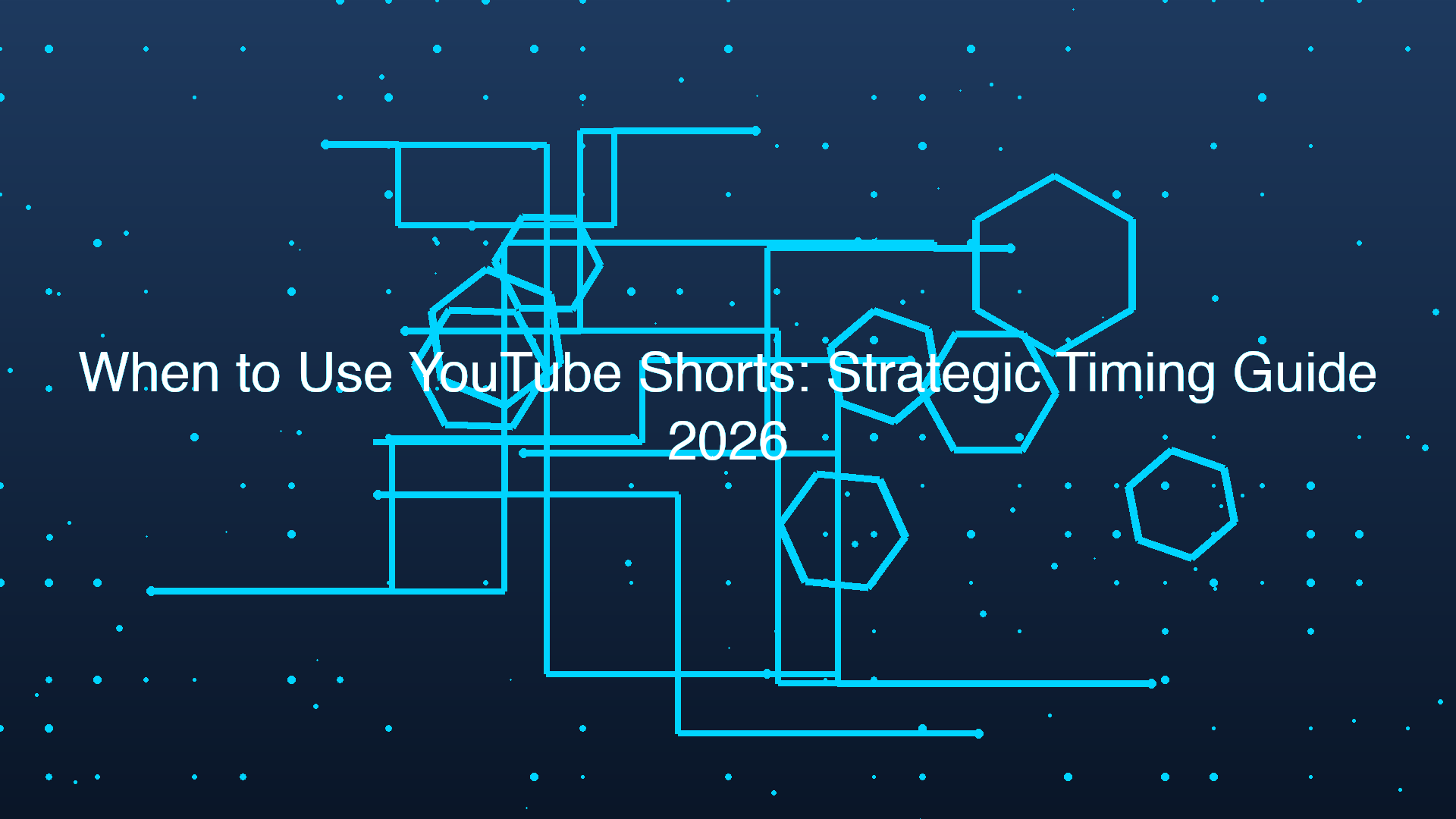 When to Use YouTube Shorts: Strategic Timing Guide 2026