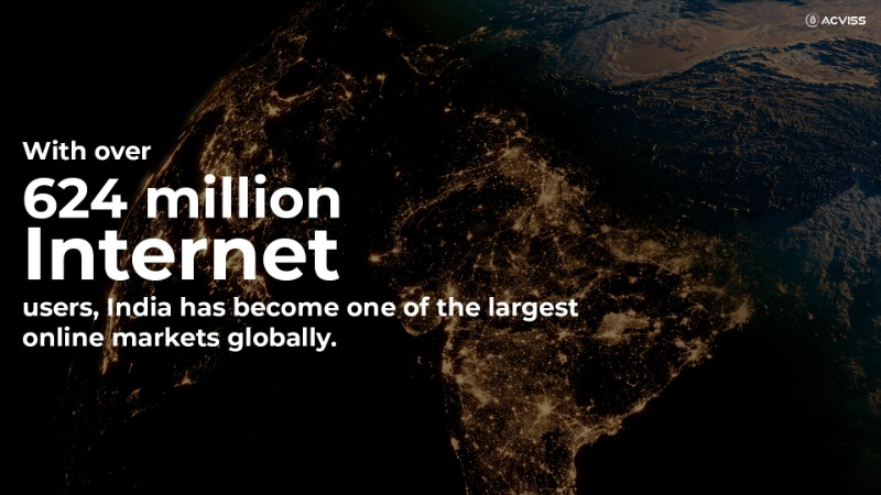 624 million internet users. 