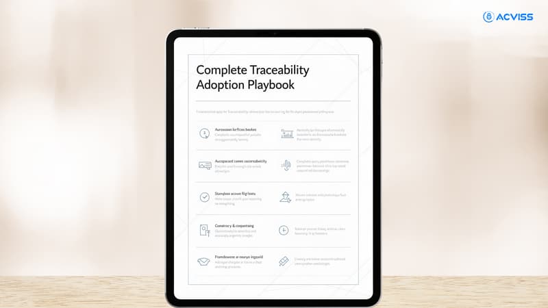 Complete Traceability Adoption Playbook For Your Team: Scripts, Training Decks, and SOPs
