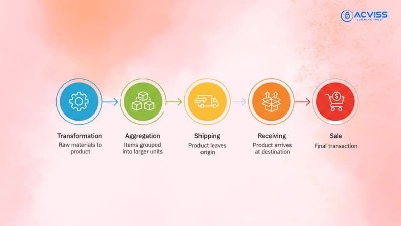 Designing EPCIS Events for Factory-to-Market Visibility
