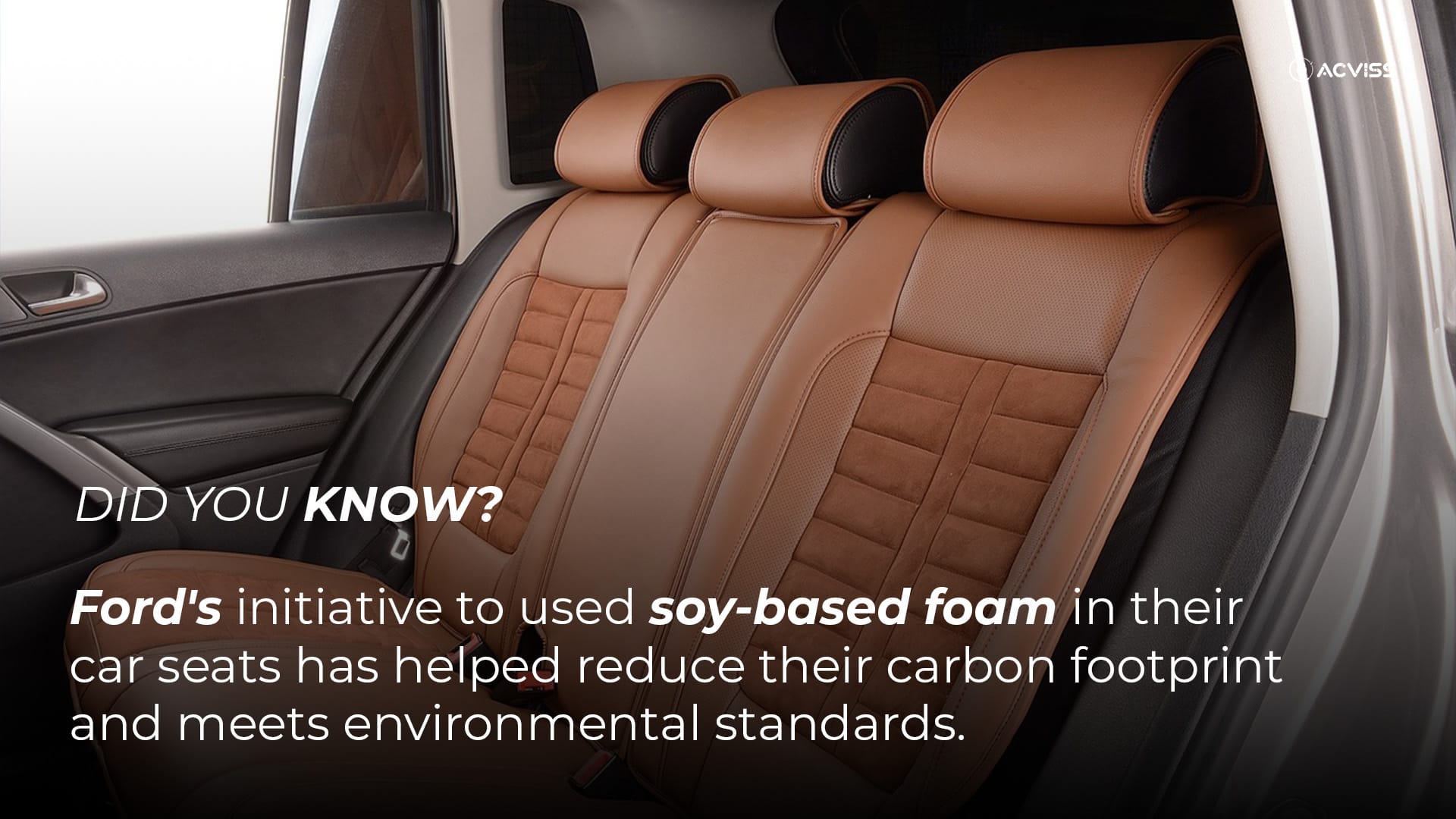 Ford implements soy based foam car seats