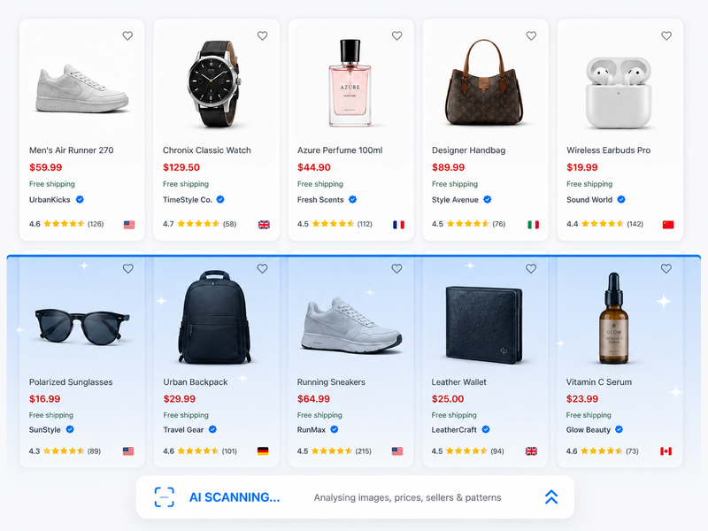 How AI Connects Thousands of Counterfeit Listings to a Single Seller Network
