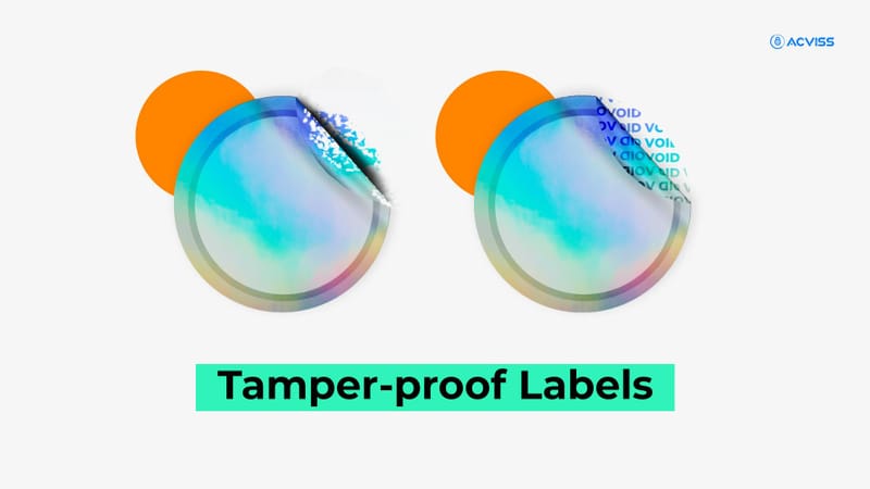 Tamper-proof and tamper evident labels helps customers to identify product misconducts.