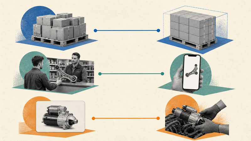 Warehouse, dealer, and online automotive risks matched to different anti-counterfeiting controls.