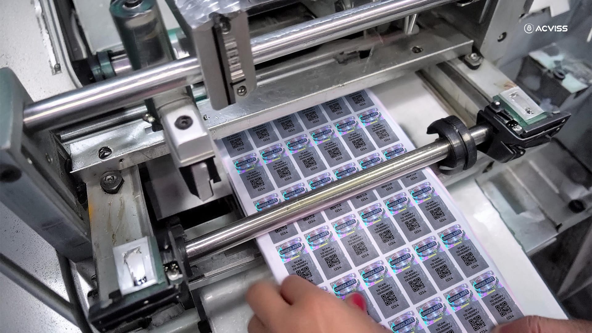 Different types of hologram stickers for products