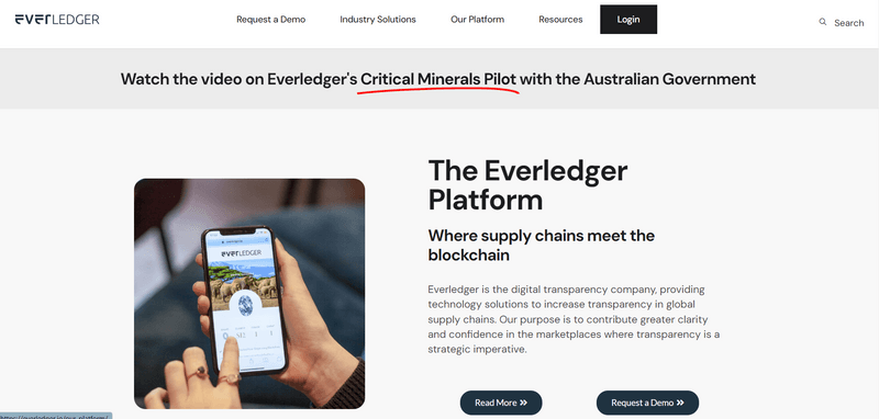 Everledger uses blockchain to provide transparency into the supply chain