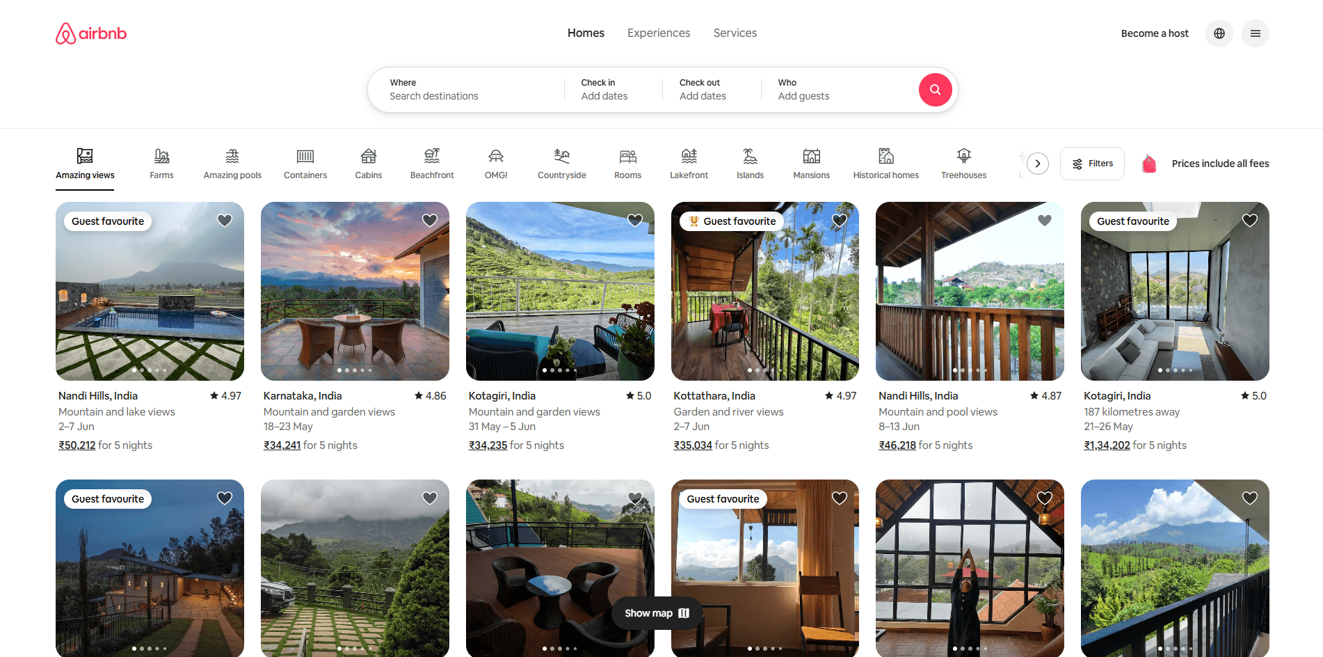 Airbnb website