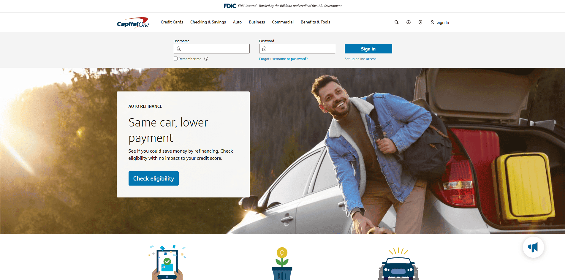 Capital One website