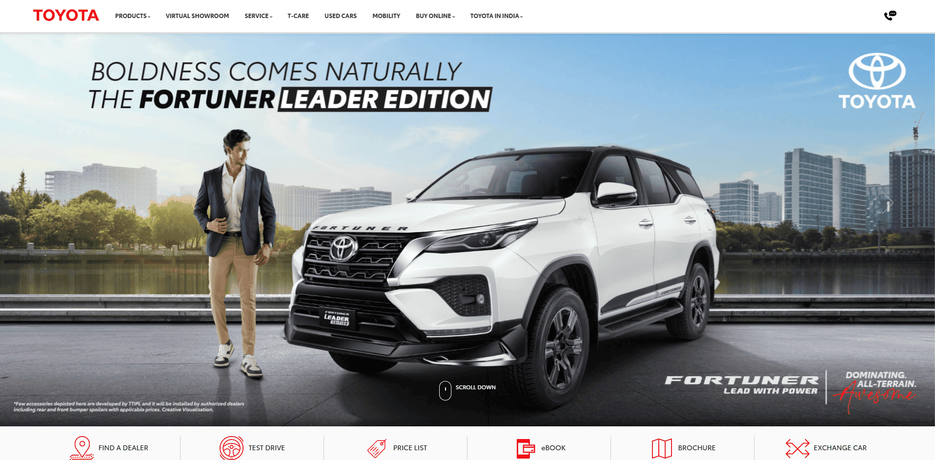 Toyota website