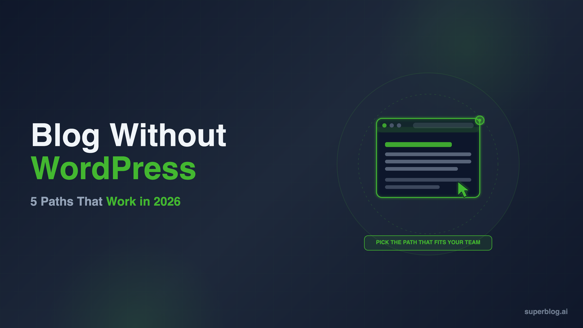 Blog Without WordPress