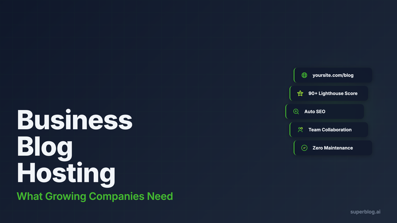 Business Blog Hosting