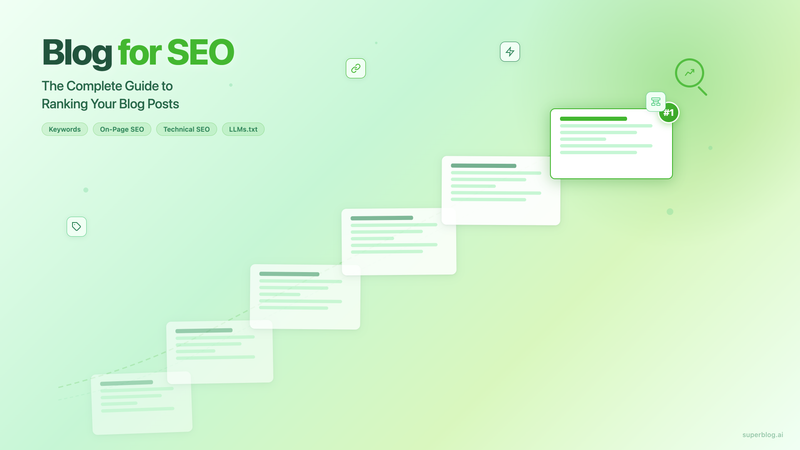 Blog for SEO: The Complete Guide to Ranking Your Blog Posts