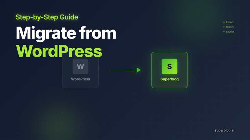 How to Migrate from WordPress to Superblog (Step-by-Step)