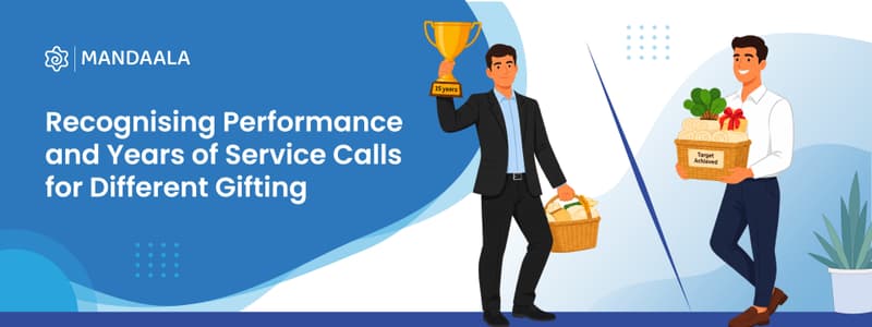 Merit-based vs tenure-based employee gifting, comparing performance rewards and long service recognition through curated gifts, employee choice and personalisation.