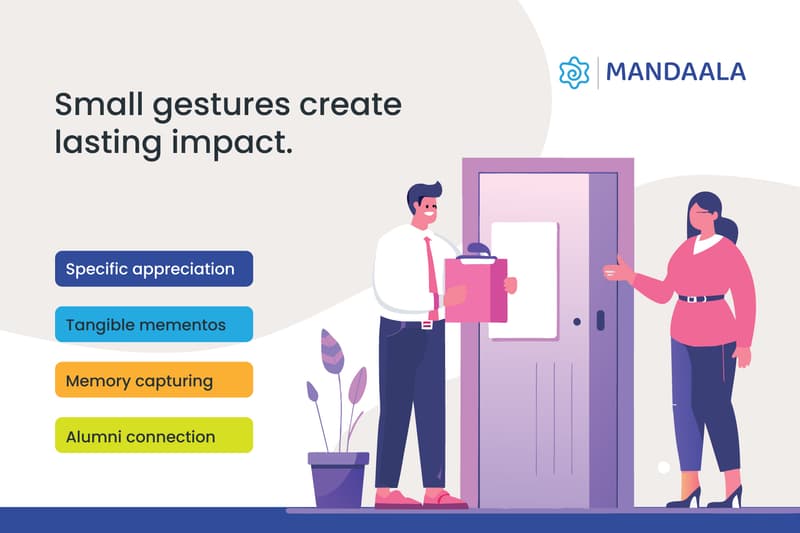 Thoughtful farewell gestures help employees leave with appreciation, memories, and a continued connection.