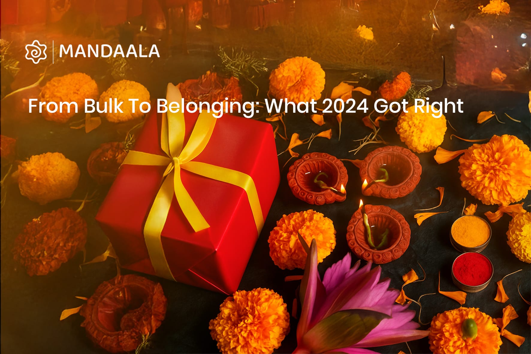 Diwali gift and traditional décor showing the emotional shift from generic to meaningful gifting