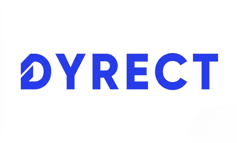 Dyrect brand logo displayed on clean minimal background