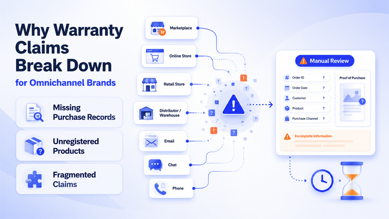 Warranty claim gaps create manual review delays across disconnected omnichannel support sources