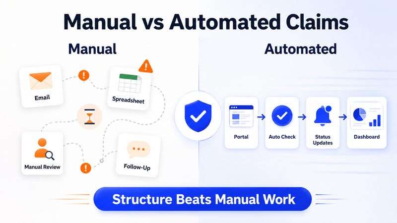 Automated warranty workflows replace manual email, spreadsheet, review, and follow-up processes