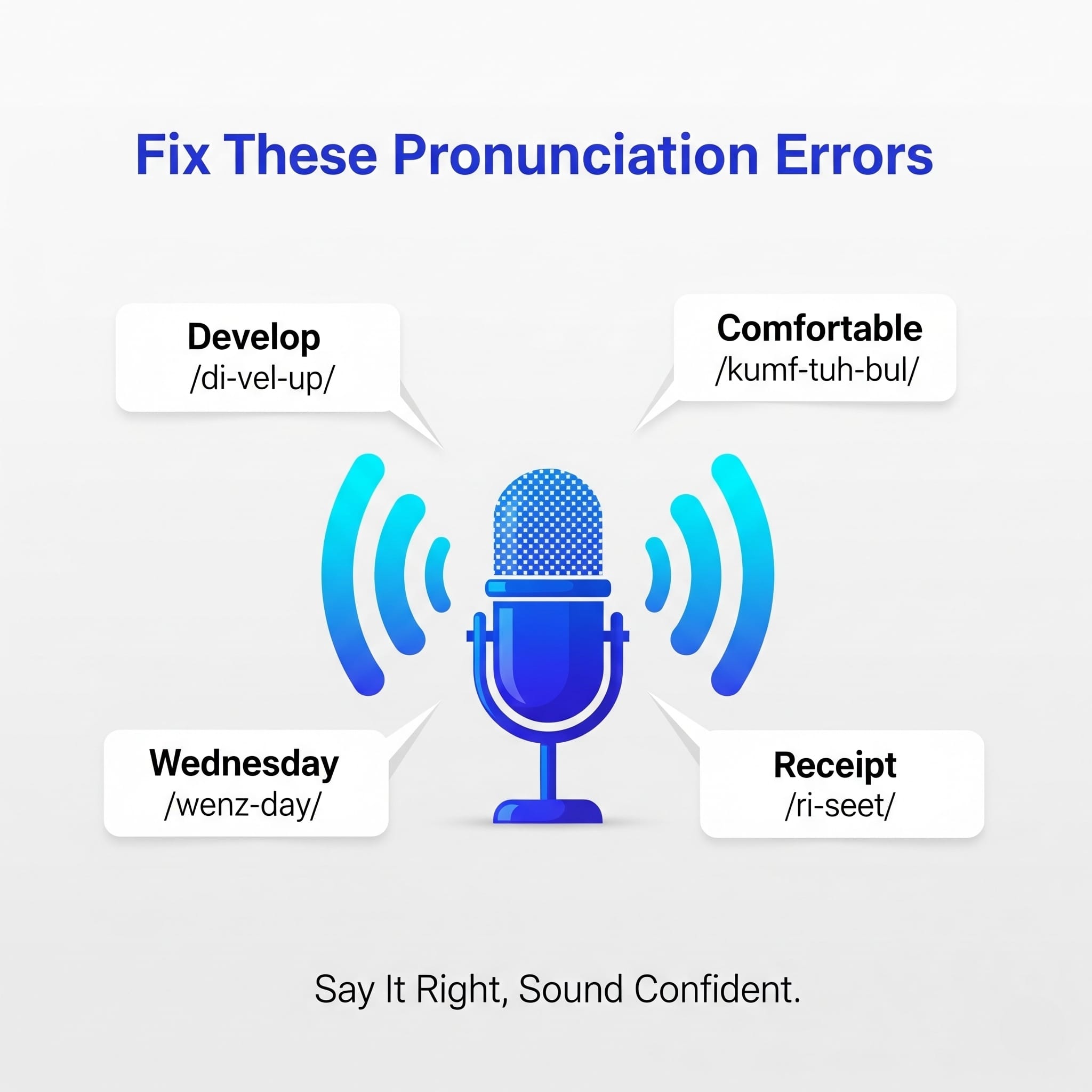 Pronunciation Mistakes In English
