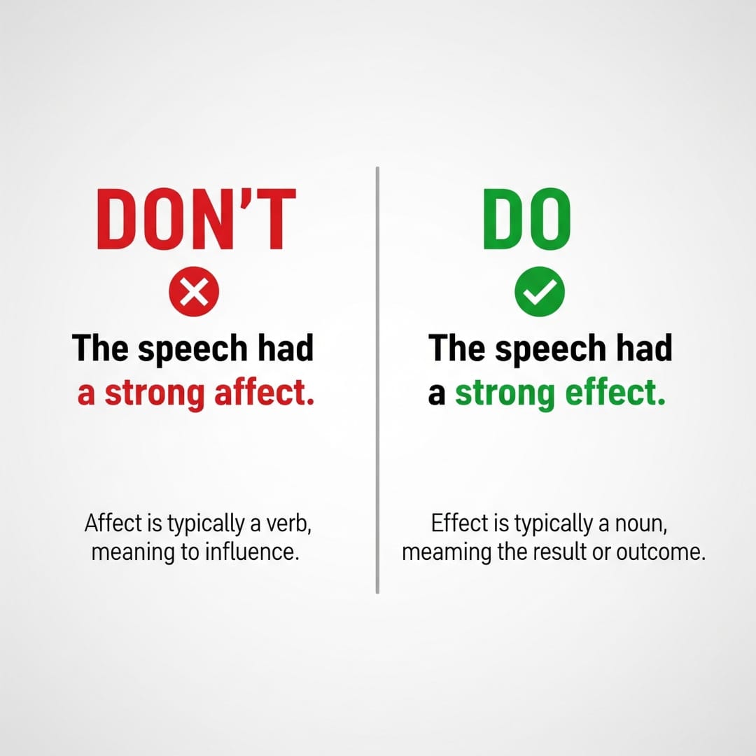Affect vs. Effect: How to Tell Them Apart?
