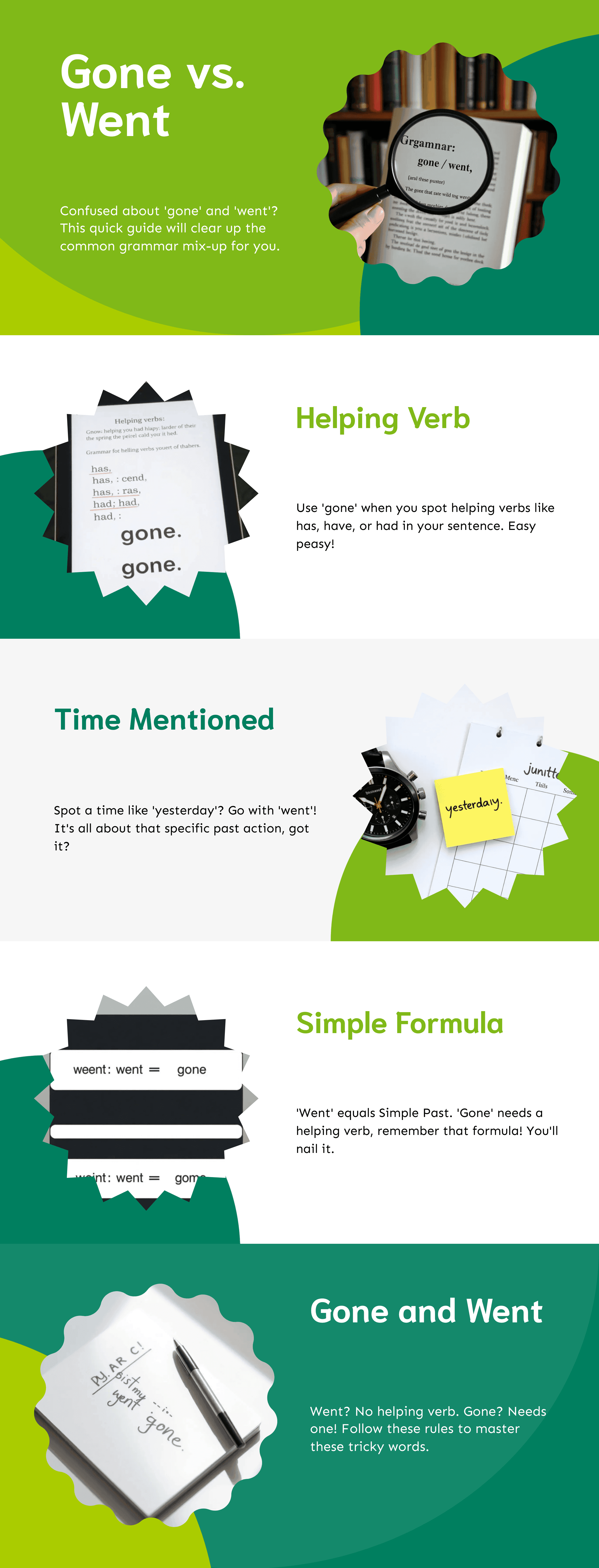 Easy To Remember - Gone vs Went 