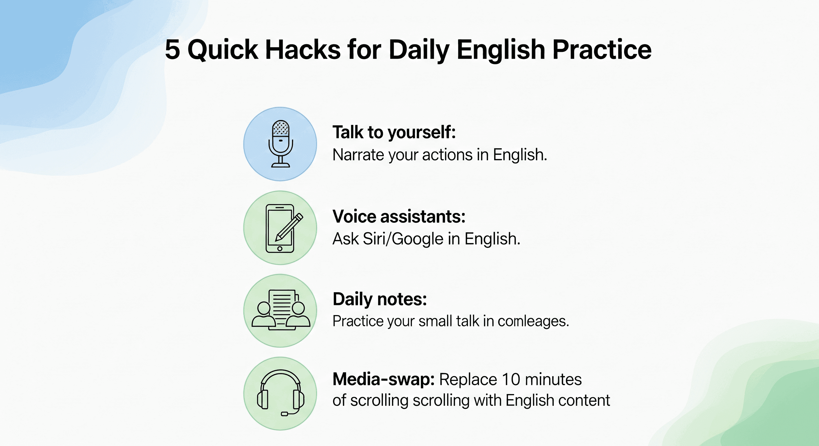 Daily English Practice Tips