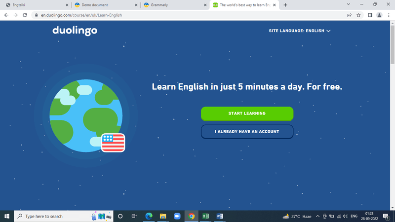Duolingo app -  Bite-sized English lessons for Free - image - screenshot - jpg