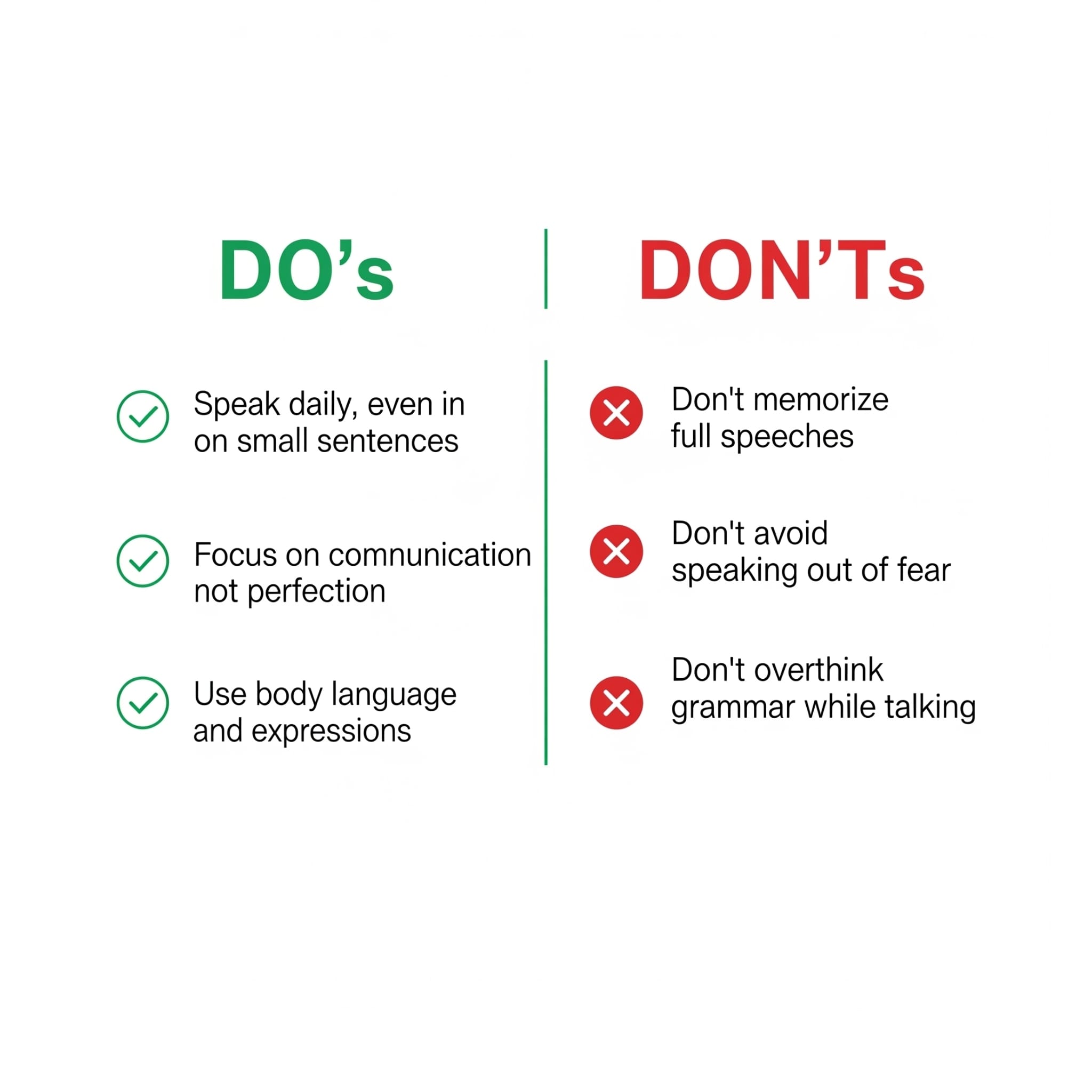 Common Spoken English Mistakes To Avoid