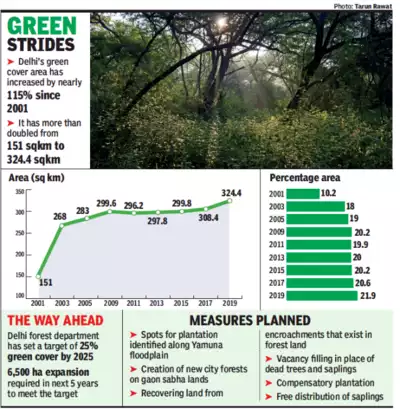 delhi green cover