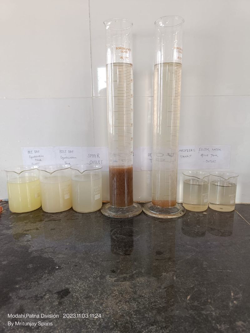 daily photo wastewater across multiple stages of treatment