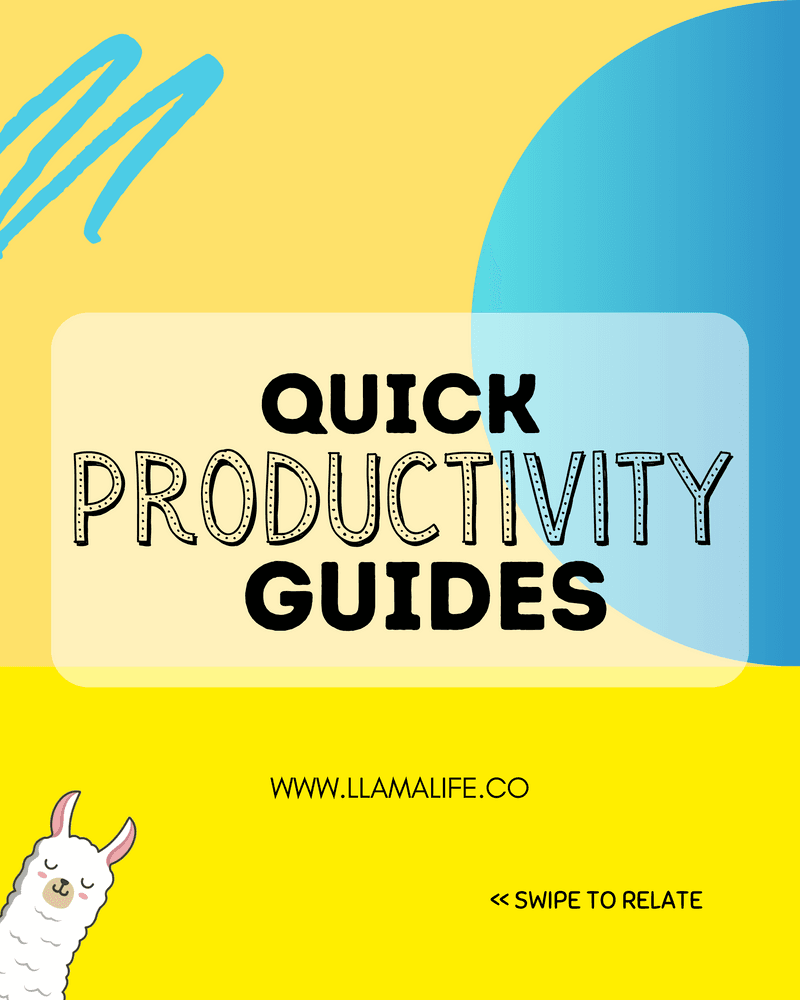 Quick and simple productivity guides