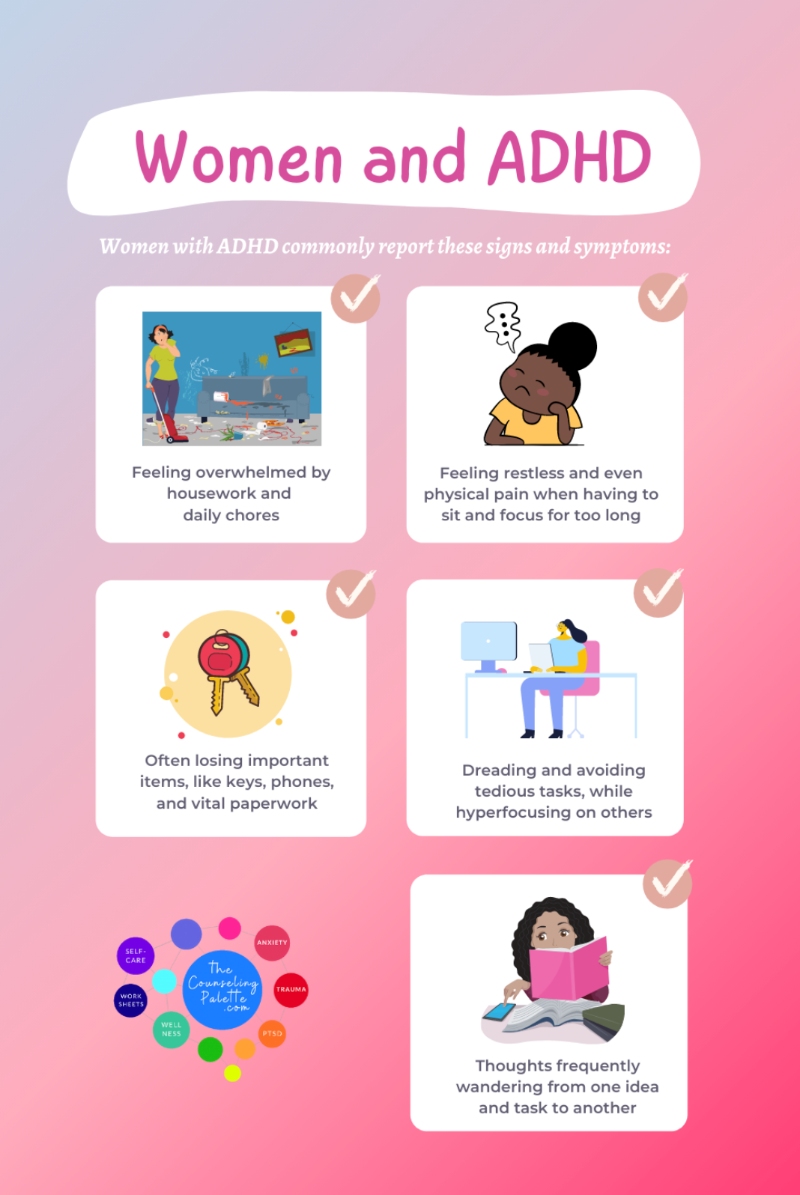 How inattentive ADHD can affect women in daily life 