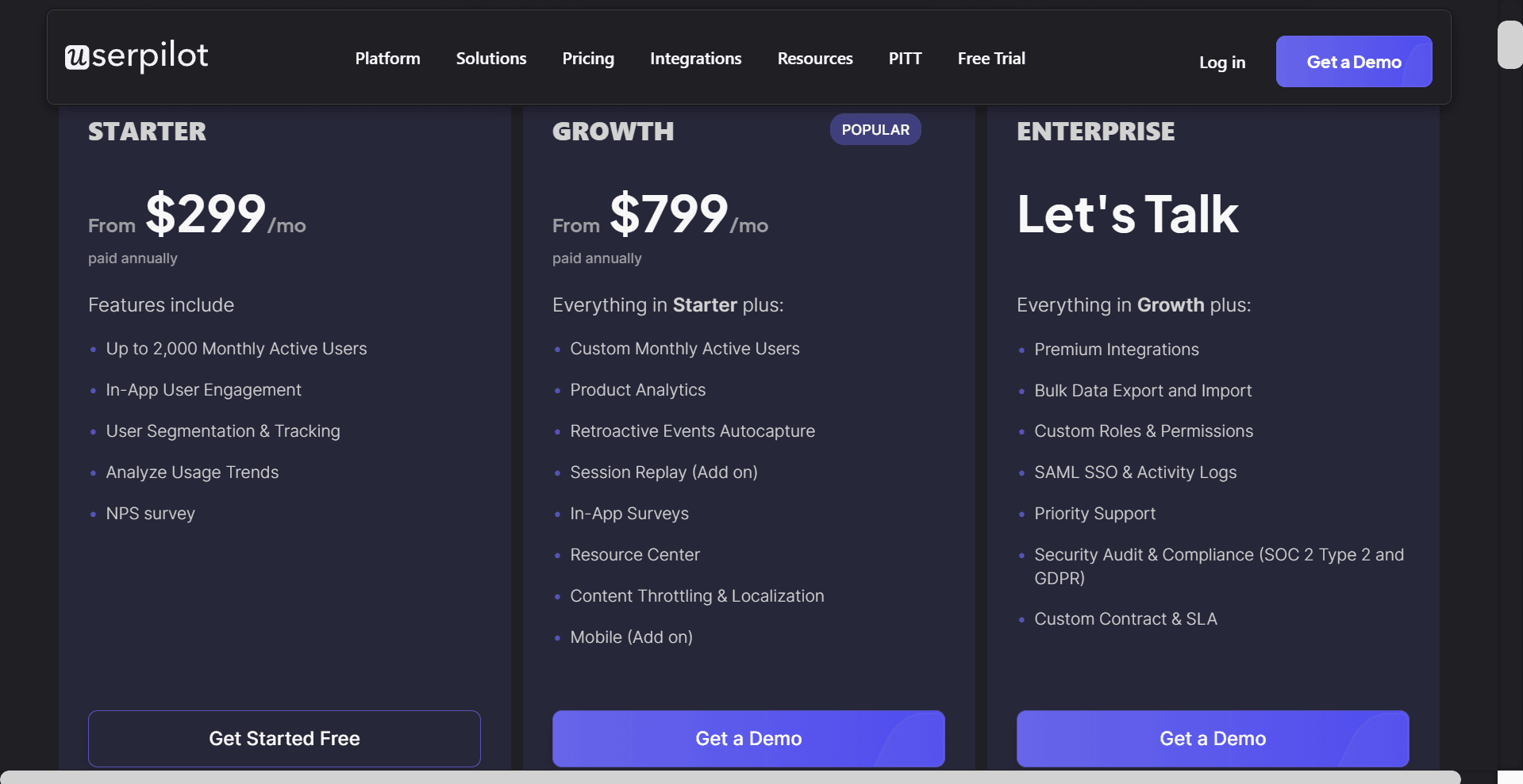 Userpilot logo for product experience enhancement software.