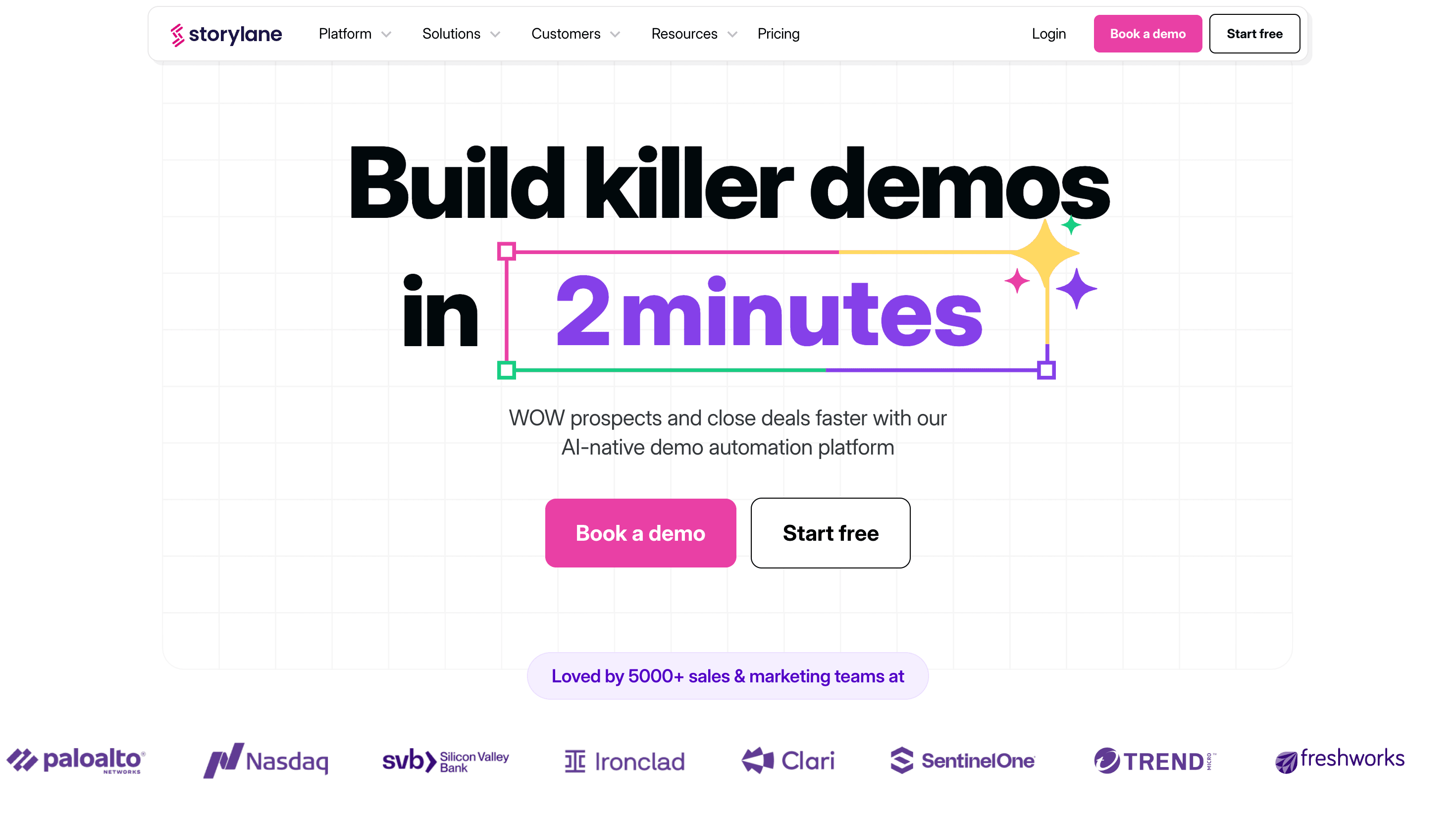 Screenshot of Storylane