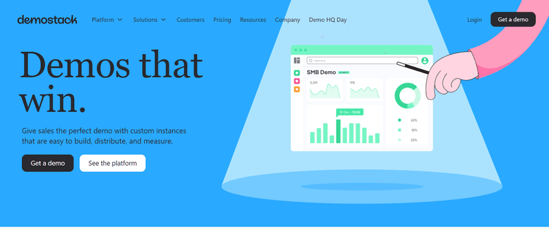Screengrab of Demostack