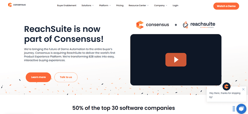 Screengrab of Consensus
